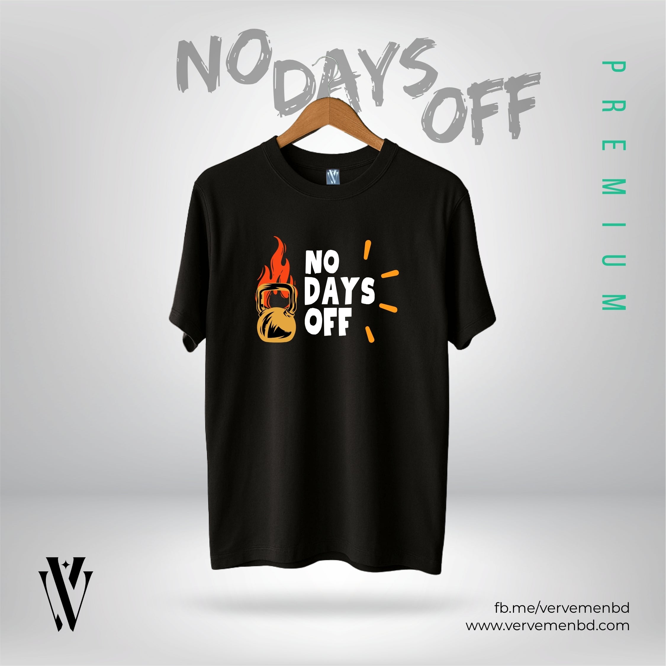 Half Sleeve Tshirt - No days off