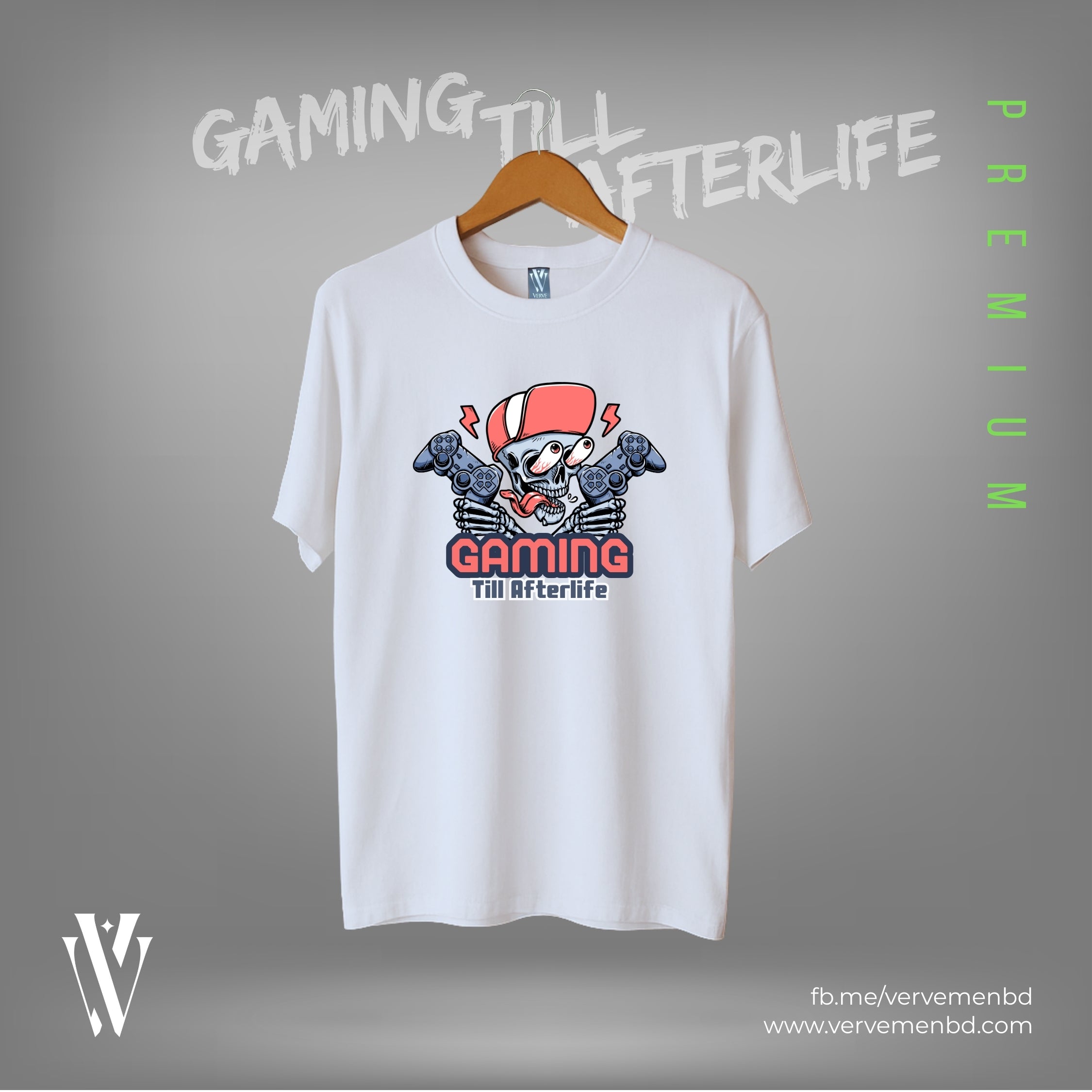 Half Sleeve Tshirt - Gaming till afterlife
