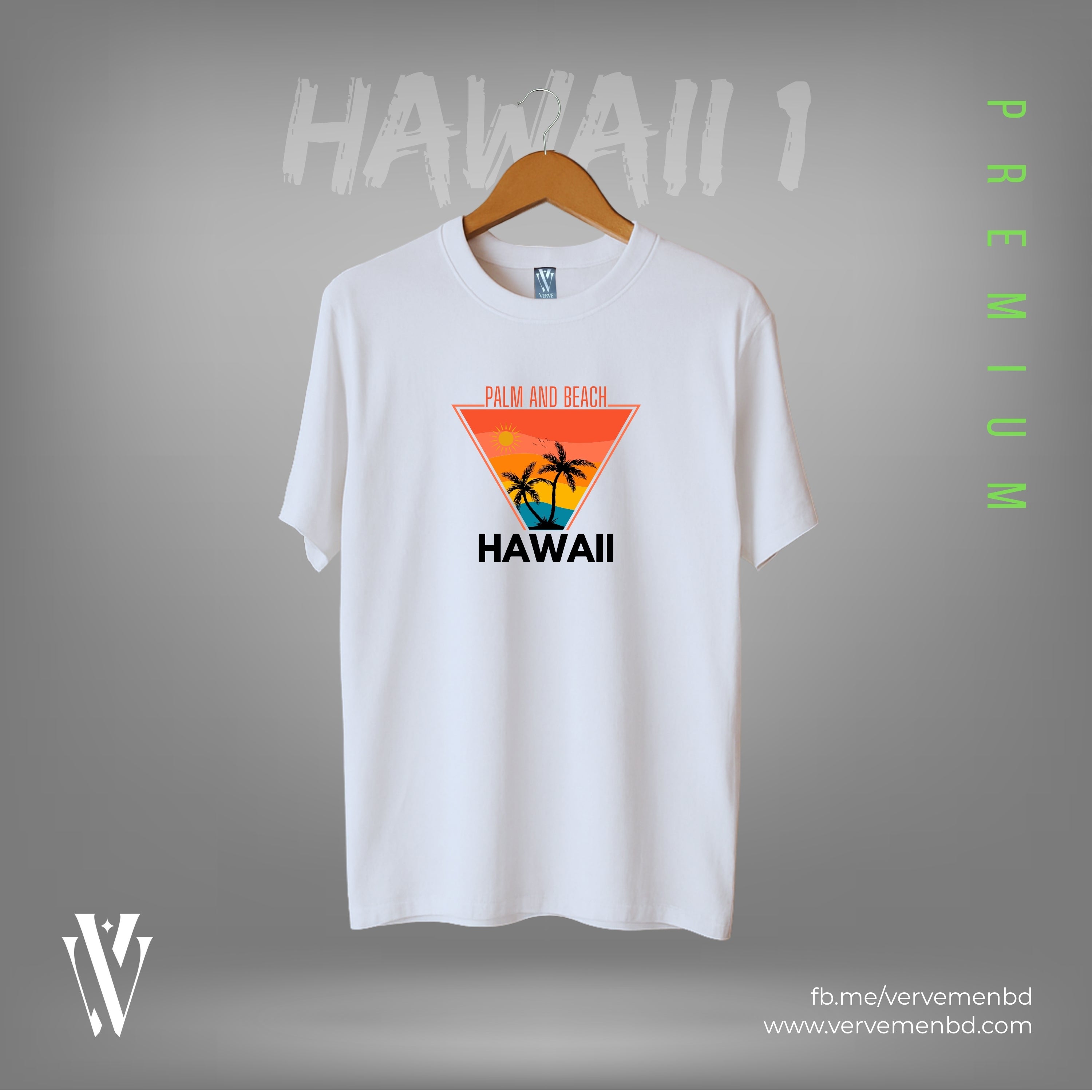 Half Sleeve Tshirt - Hawaii 1