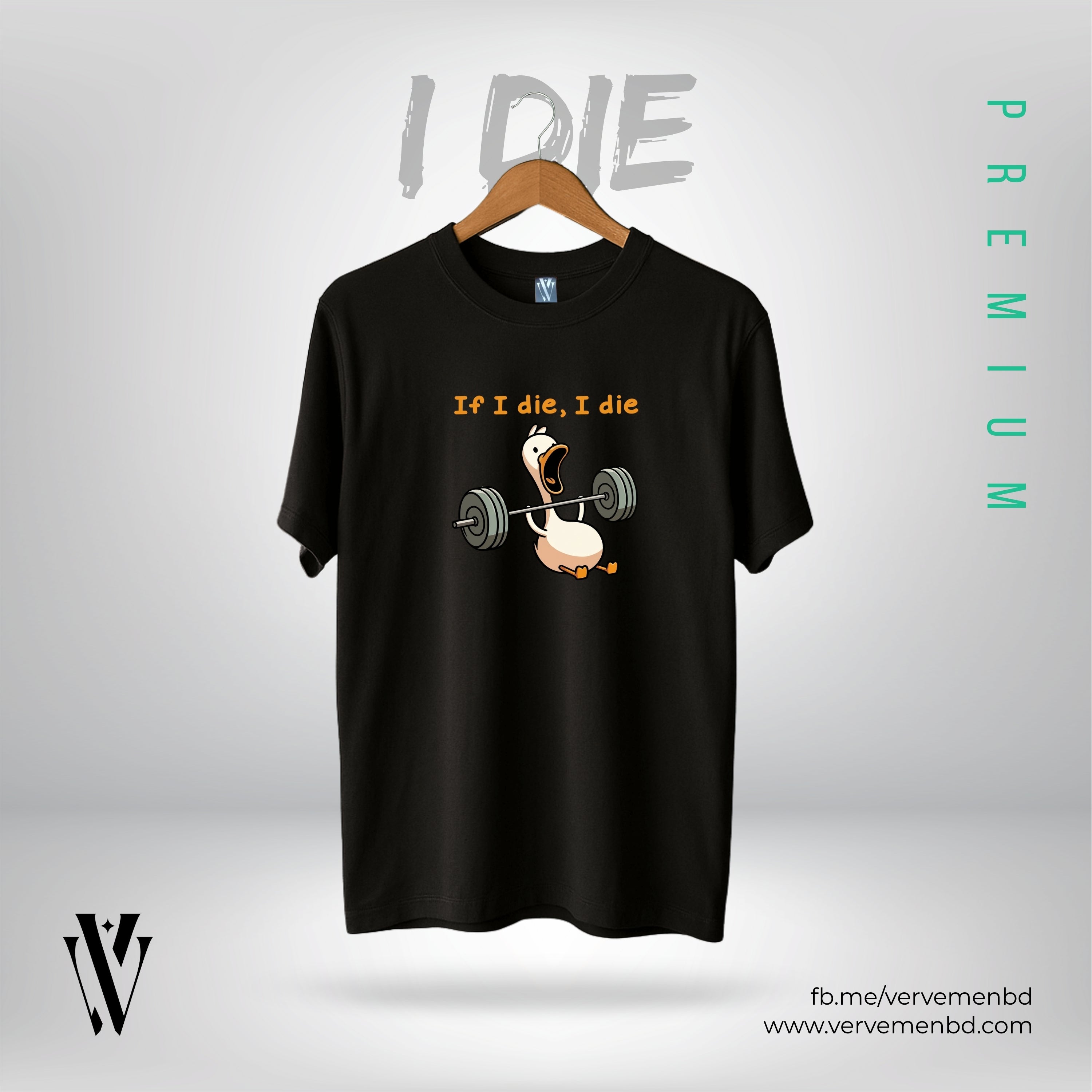 Half Sleeve Tshirt - I Die