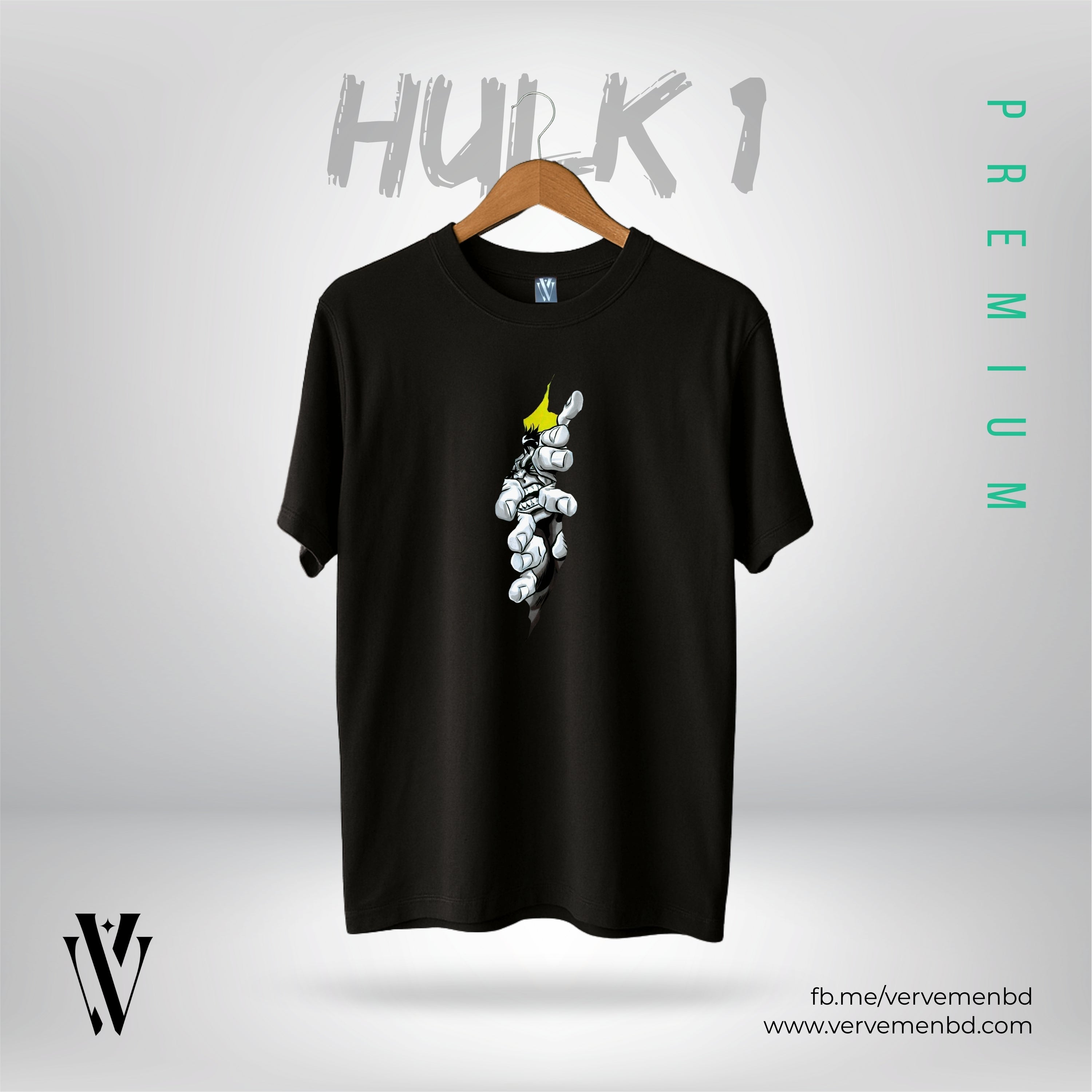 Half Sleeve Tshirt - Hulk 1