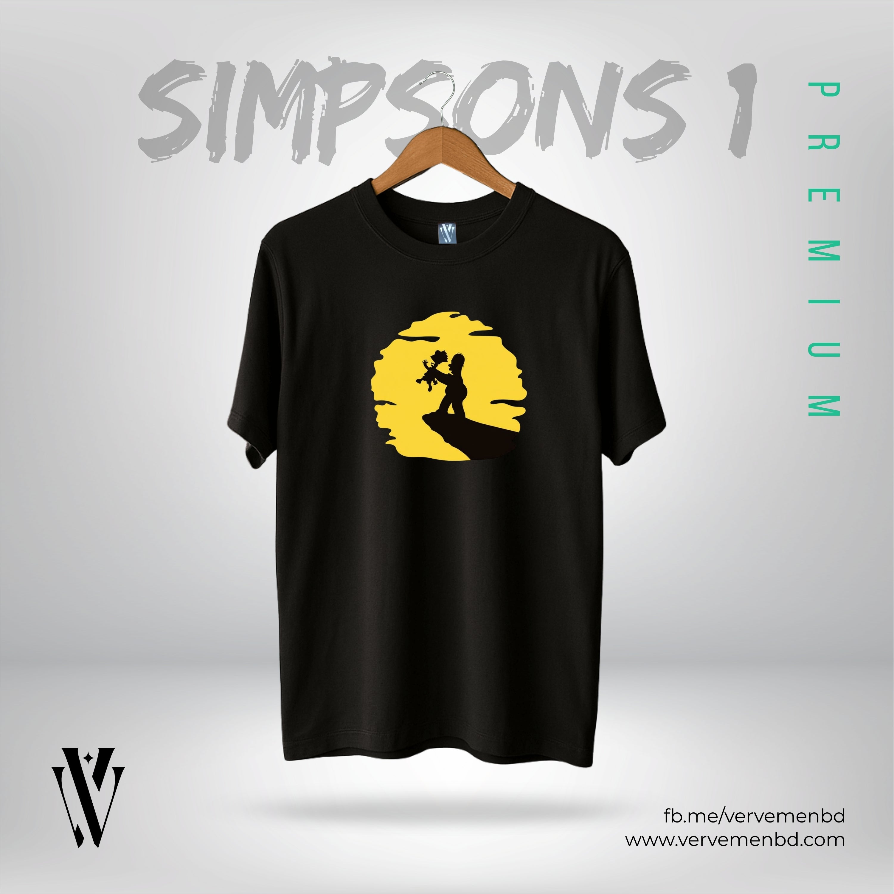 Half Sleeve Tshirt - Simpsons 1