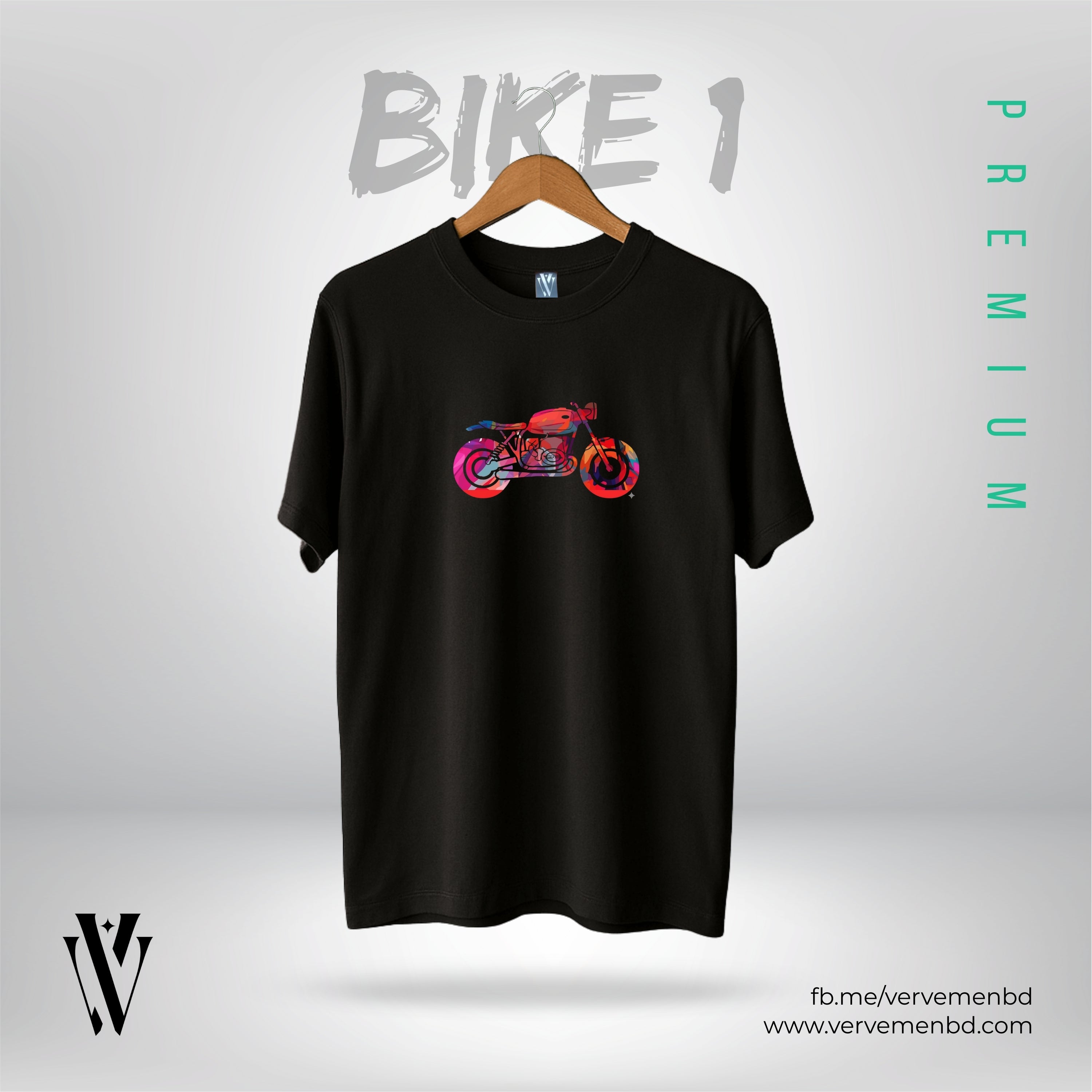 Half Sleeve Tshirt - Bike 1