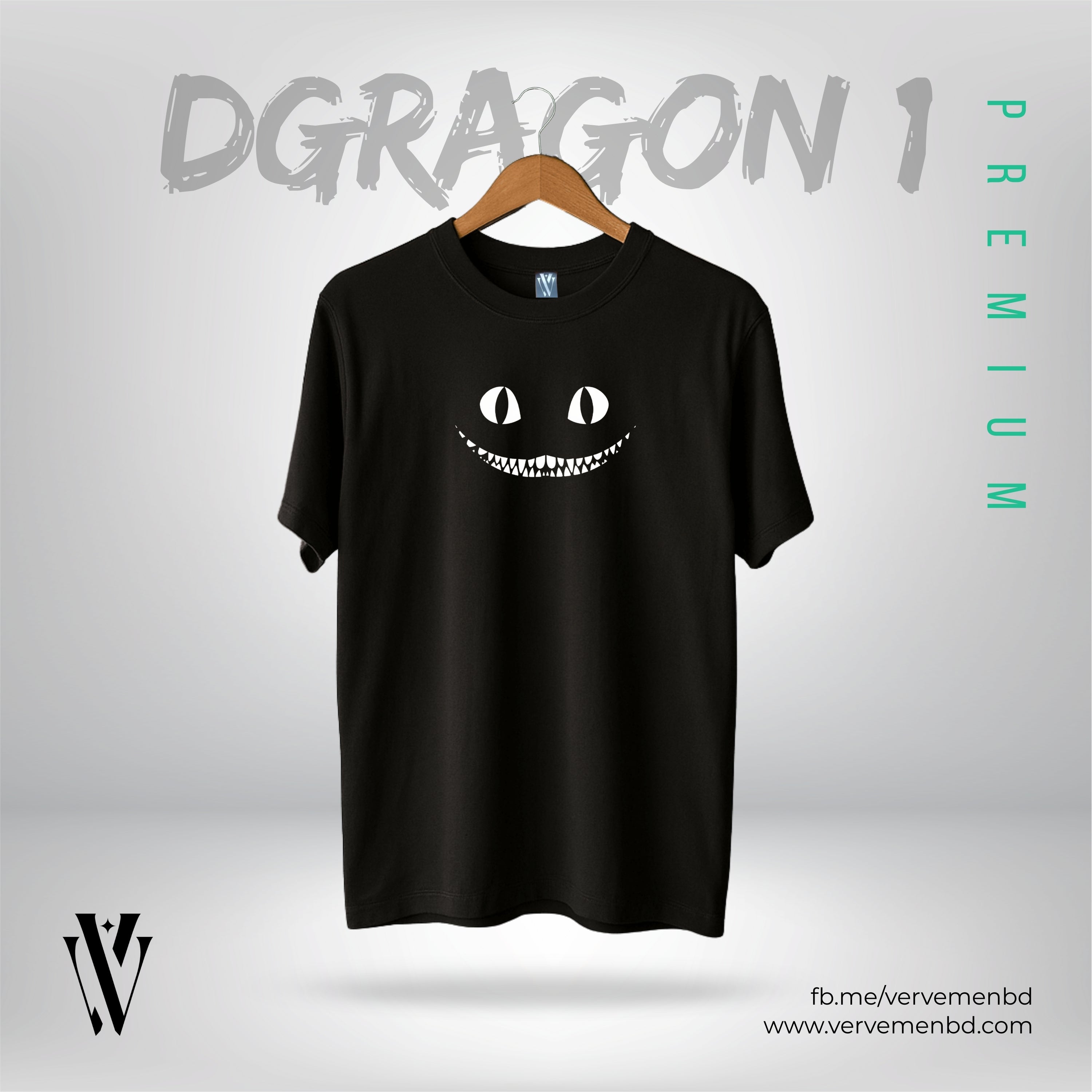 Half Sleeve Tshirt - Dragon 1