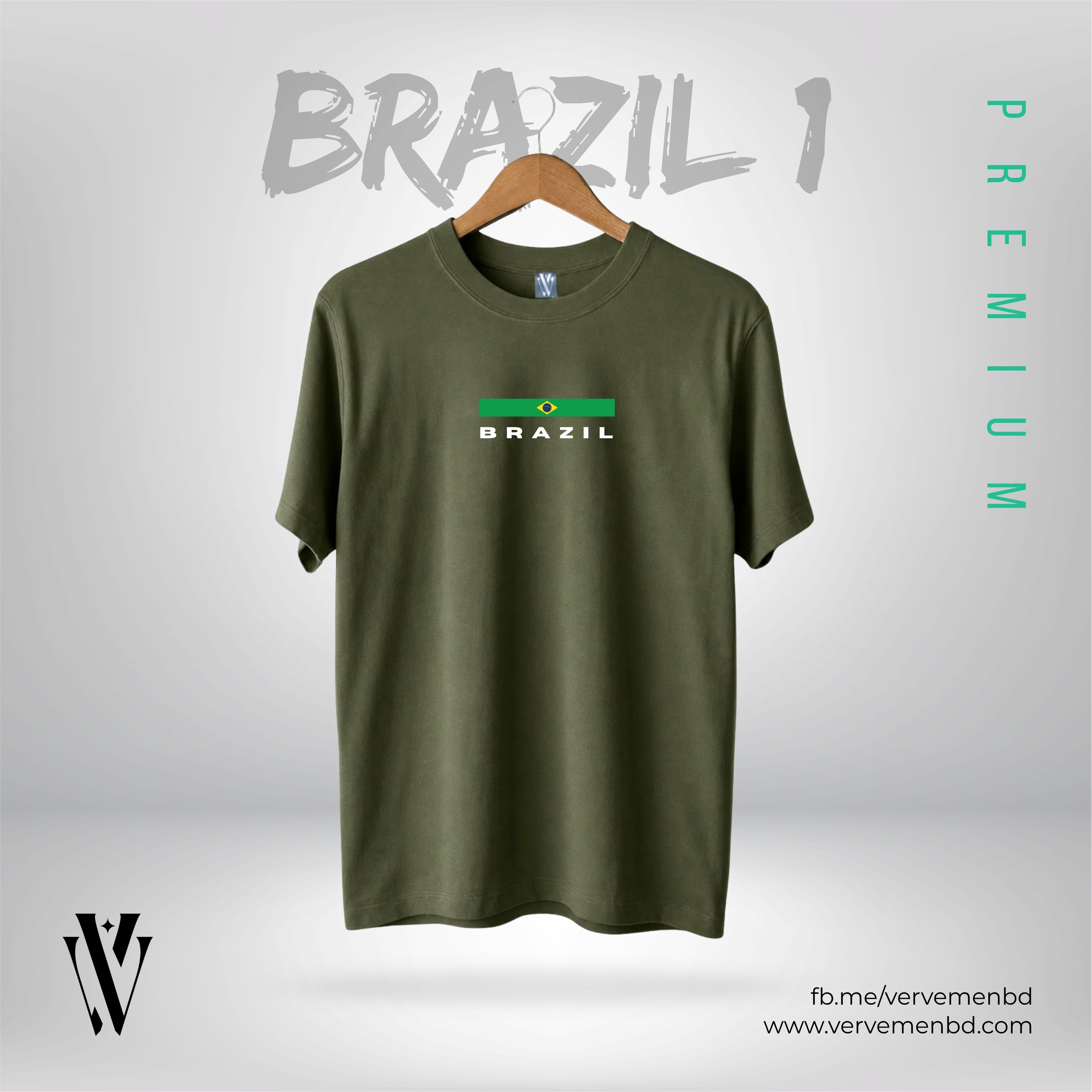 Half Sleeve Tshirt - Brazil 1