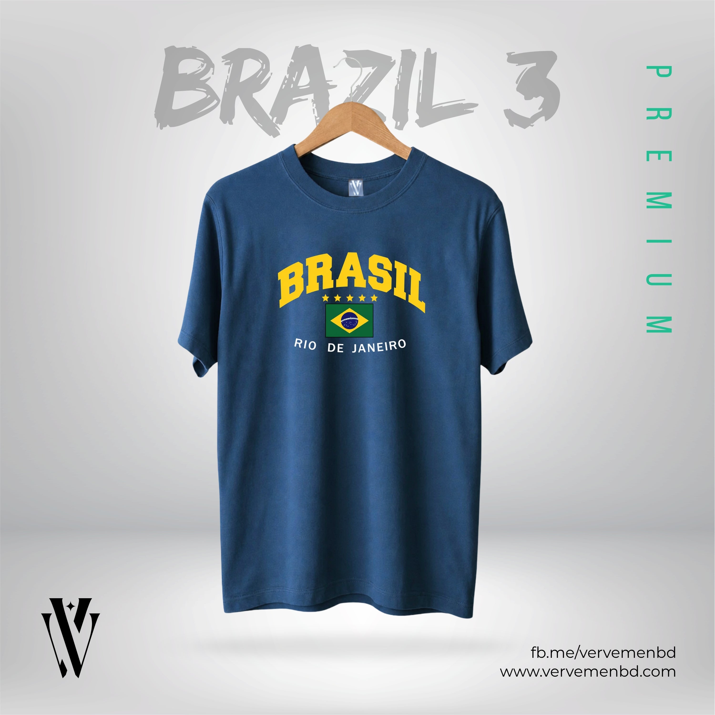 Half Sleeve Tshirt - Brazil 3