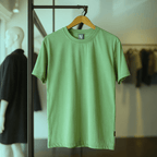 Half Sleeve Solid Tshirt - Mint Green