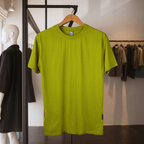 Half Sleeve Solid Tshirt - Citrus Green