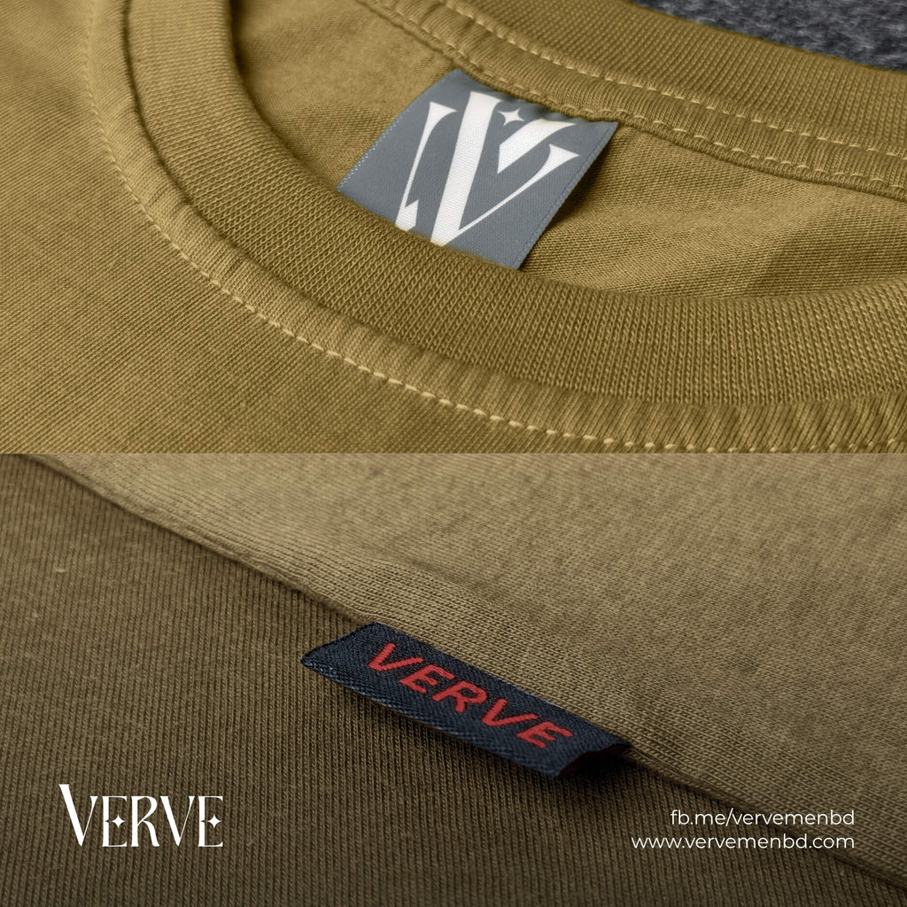 Half Sleeve Solid Tshirt - Khaki