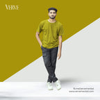 Half Sleeve Solid Tshirt - Neon Yellow