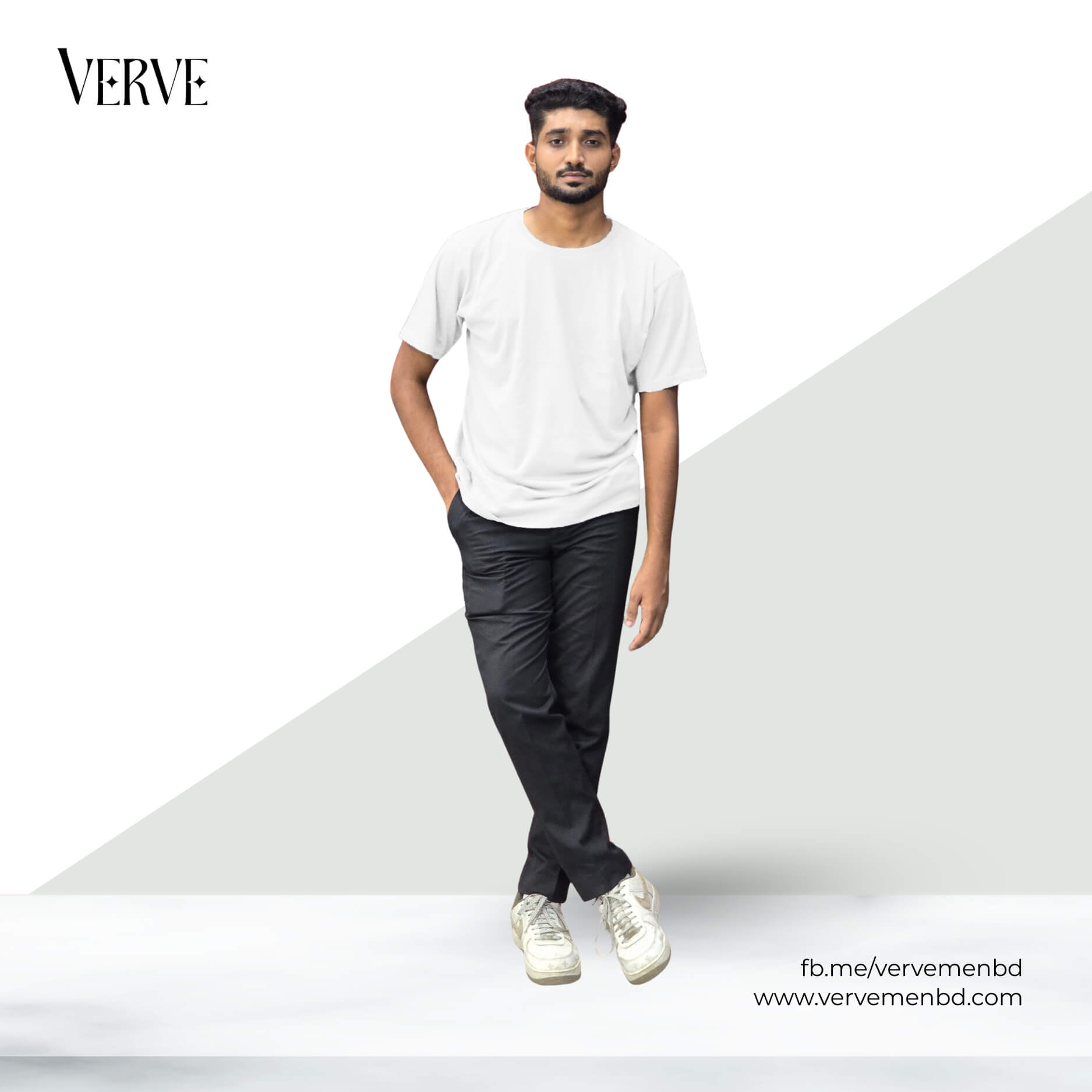 Half Sleeve Solid Tshirt - White